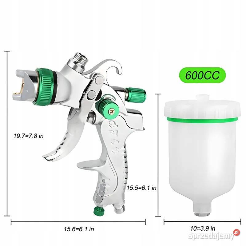 Pistolet Lakierniczy HVLP 4 Dysze 1425 mm Pistolety lakiernicze Ludźmierz