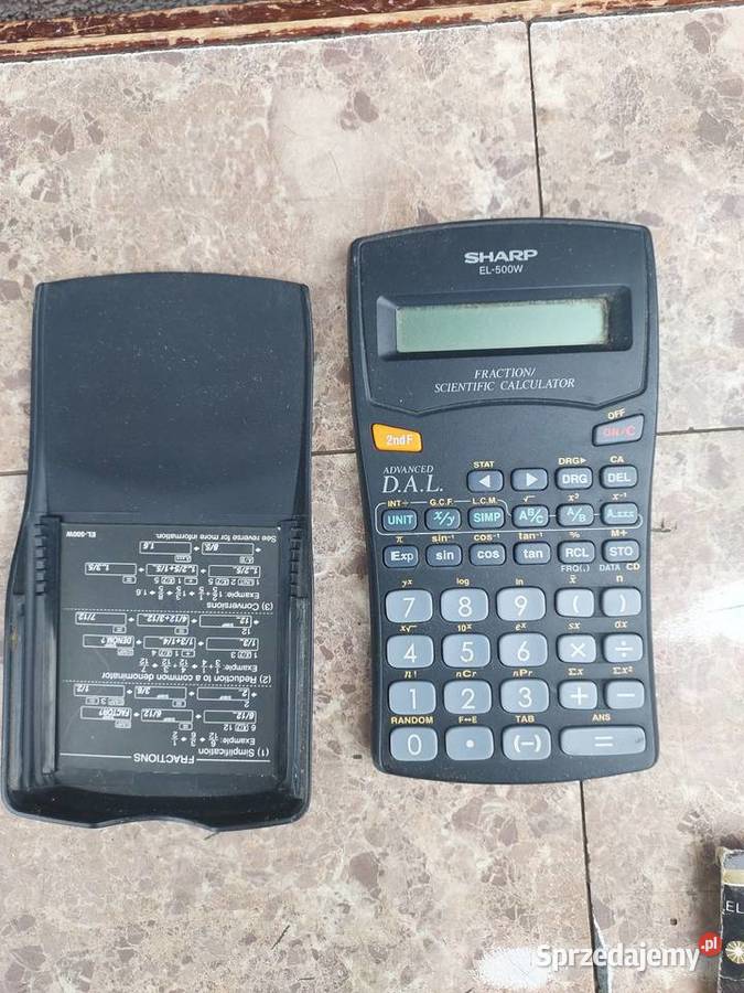 Stare kalkulatory 2 Sharp EL500W i słoneczny Tczew