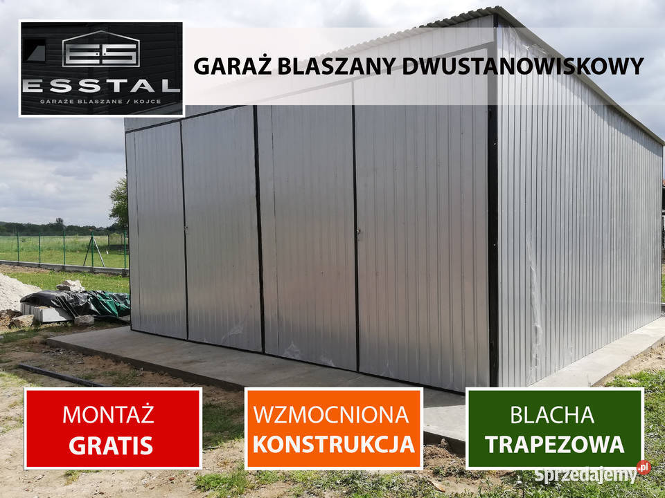 91B Garaż Blaszany Jednospadowy Garaże Blaszane Sprzedaż Leżajsk
