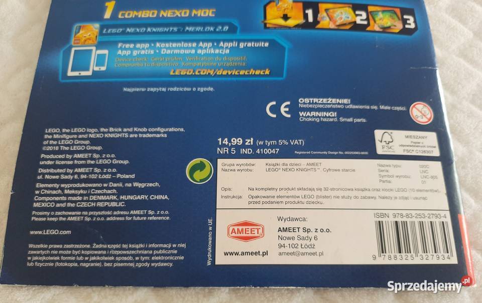 Lego Nexo Knights Cyfrowe starcie Ameet 2018 Czeladź