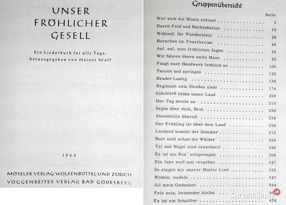 Unser frhlicher Gesell Chełm sprzedam