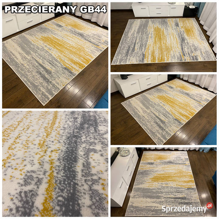 DYWAN 140X200 IDEA PRZECIERANY ZÓŁTY GĘSTY 1.4m Białystok