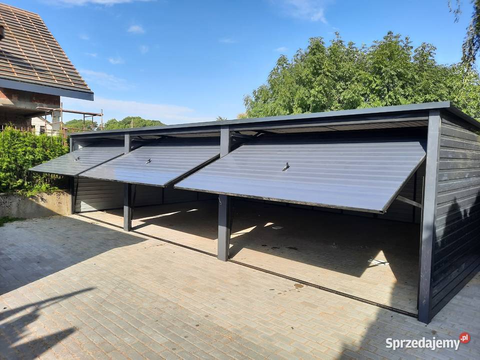 DE79 Garaż Blaszany Orzech Blaszak Garaże Wiaty 30m2 podkarpackie Ropczyce