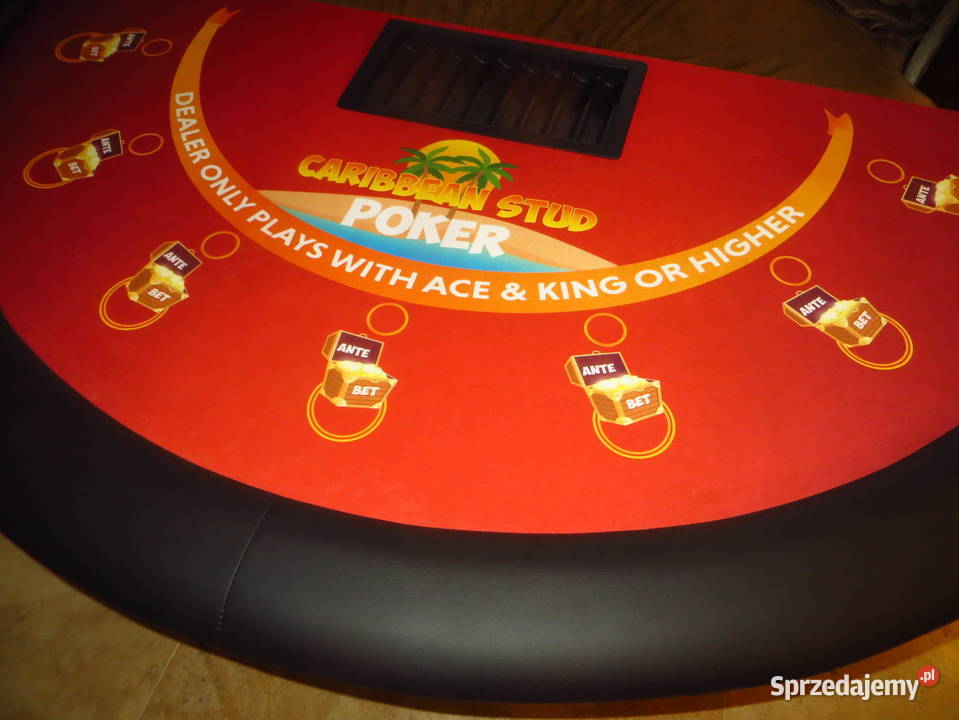 STÓŁ DO POKERA KRUPIERSKI CARIBBEAN SUD HOLDEM Halinów sprzedam
