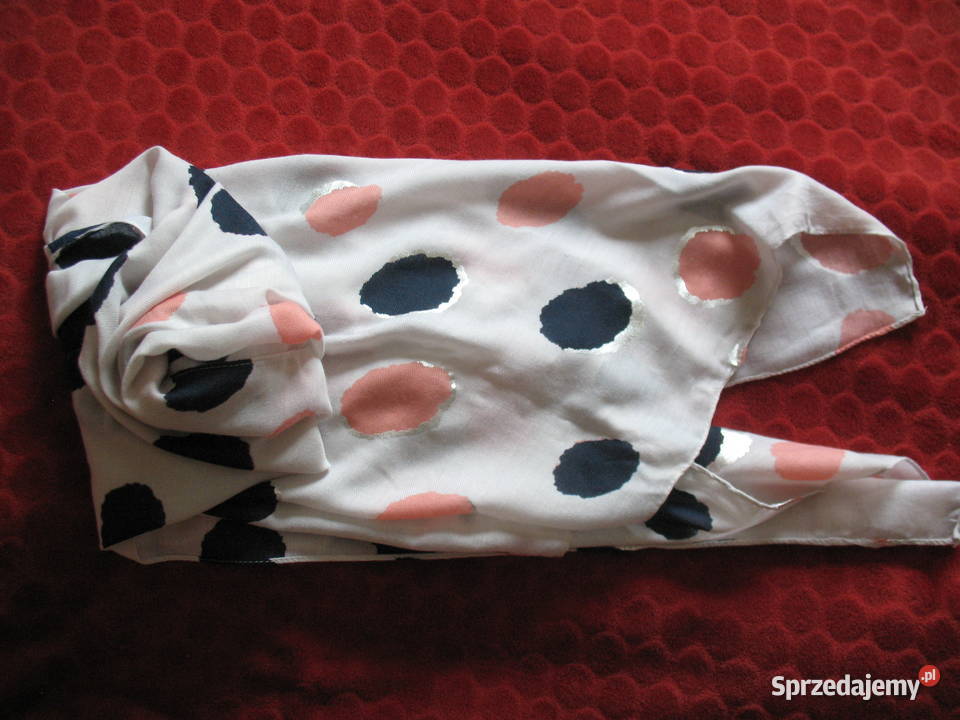 Szal z wiskozy Duży Grochy 85 x 178 Uniseks Siedlce