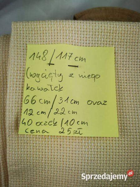 Kanwa do haftu w kuponachróżna wielkość rodzaj Wiśniowa