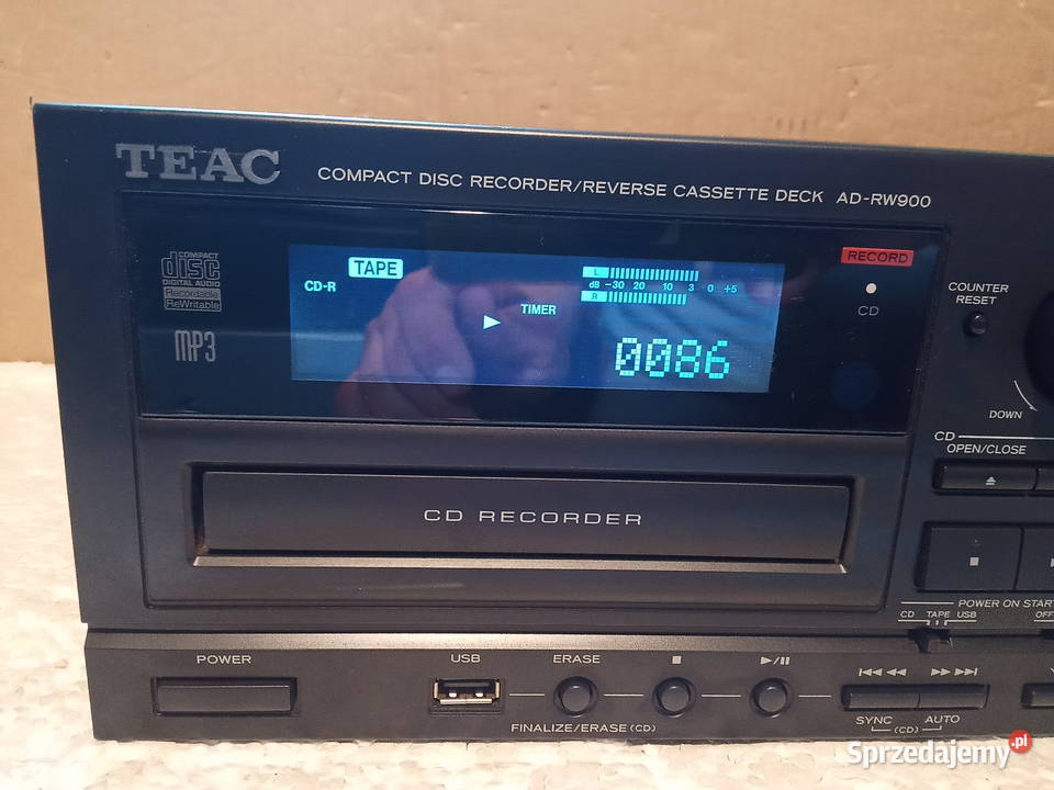 TEAC AD-RW900 nagrywarka CD i kaseta do sprzętu audio (3,5