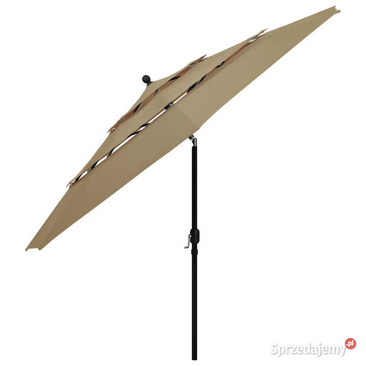 3poziomowy parasol na aluminiowym słupku kolor Warszawa sprzedam