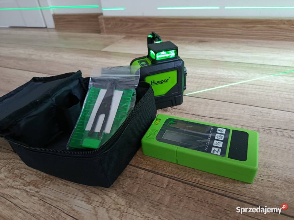 Poziomica laserowa Niwelator 360 huepar detektor Pionki