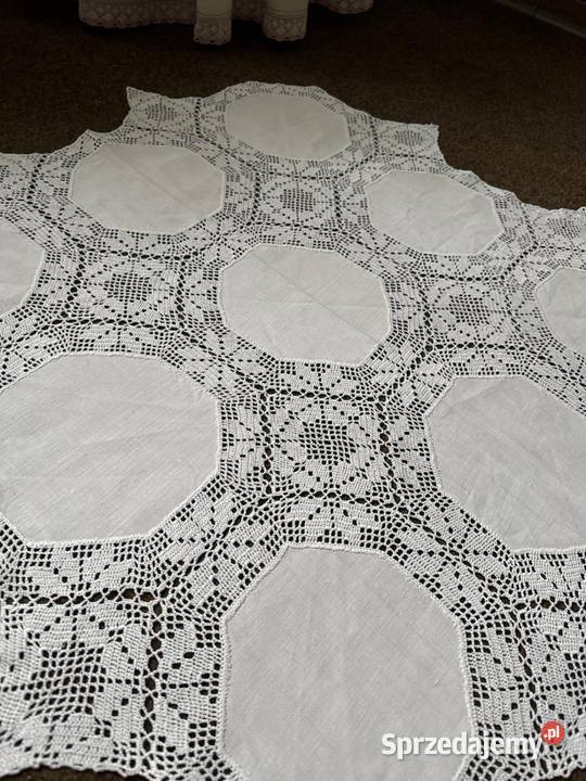 obrus szydełkowy rękodzieło wysokiej jakości śląskie Zabrze