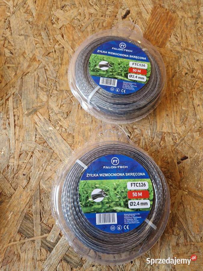 ŻYŁKA TNĄCA DO KOSY KWADRAT 24mm 50m ZBROJONA Dom i Ogród Głogowa