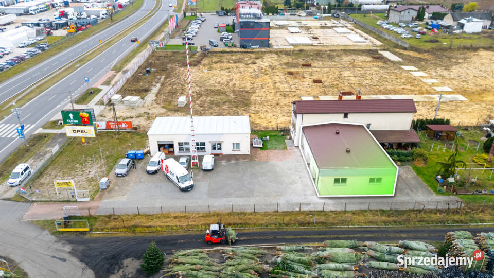 Lokal trasie E7 magazyn biuro parking Tarczyn