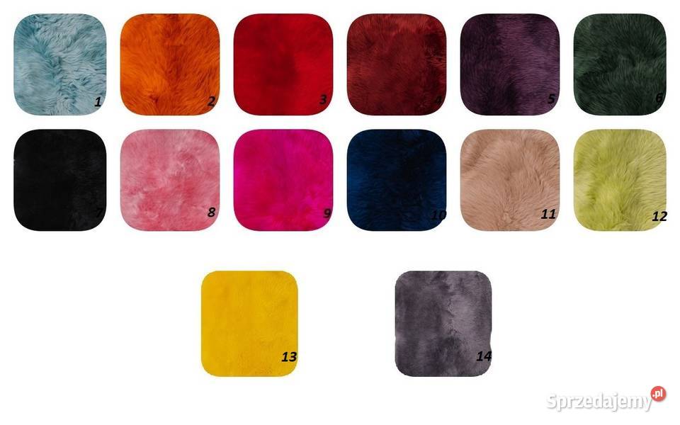 Skóry Owcze 14 KOLORÓW Skóra Owcza Dekoracyjna Szaflary