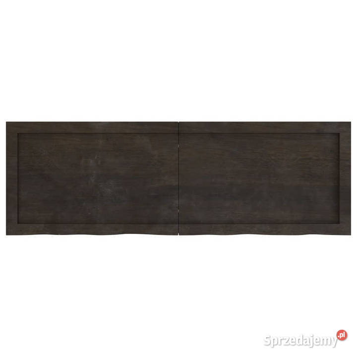 Półka ciemnobrązowa 120x40x26 wykończone drewno