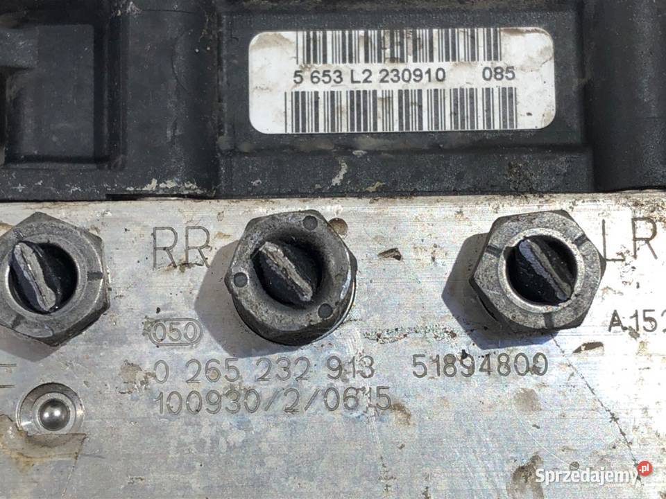 POMPA ABS FIAT PUNTO EVO 0265232913 14 77 podkarpackie