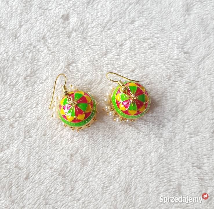 Małe kolczyki indyjskie jhumka jhumki dzwonki Szczecin