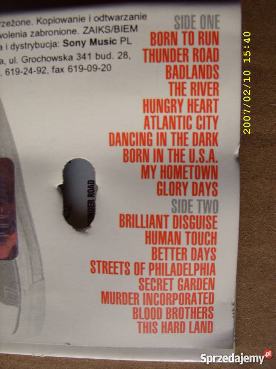Pop kaseta BRUCE SPRINGSTEEN3 KASETY kaseta Wołów sprzedam
