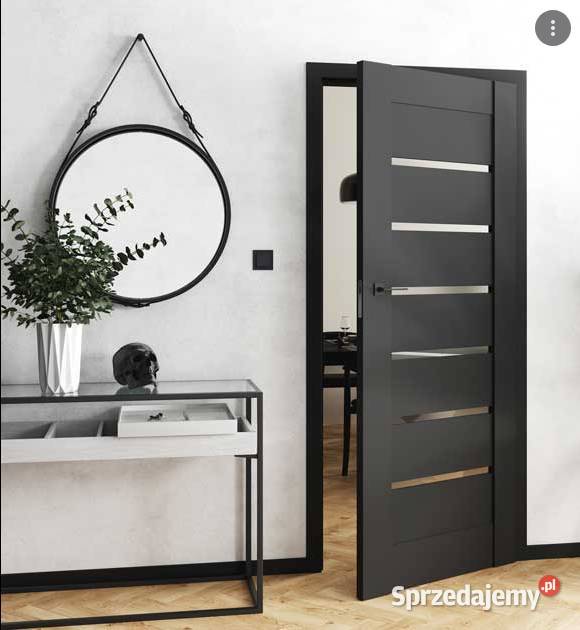 DRZWI Z NAKŁADKĄ MASKUJĄCĄ METALOWĄ FUTRYNĘ BEZ Budownictwo i akcesoria Zabrze