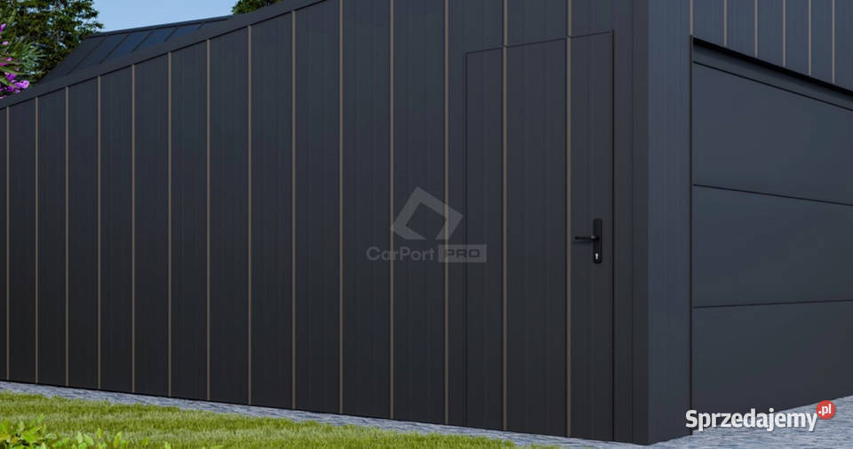 Garaż blaszany 6x6m brama segmentowa drzwi 36m2 Sprzedaż pomorskie Gdańsk