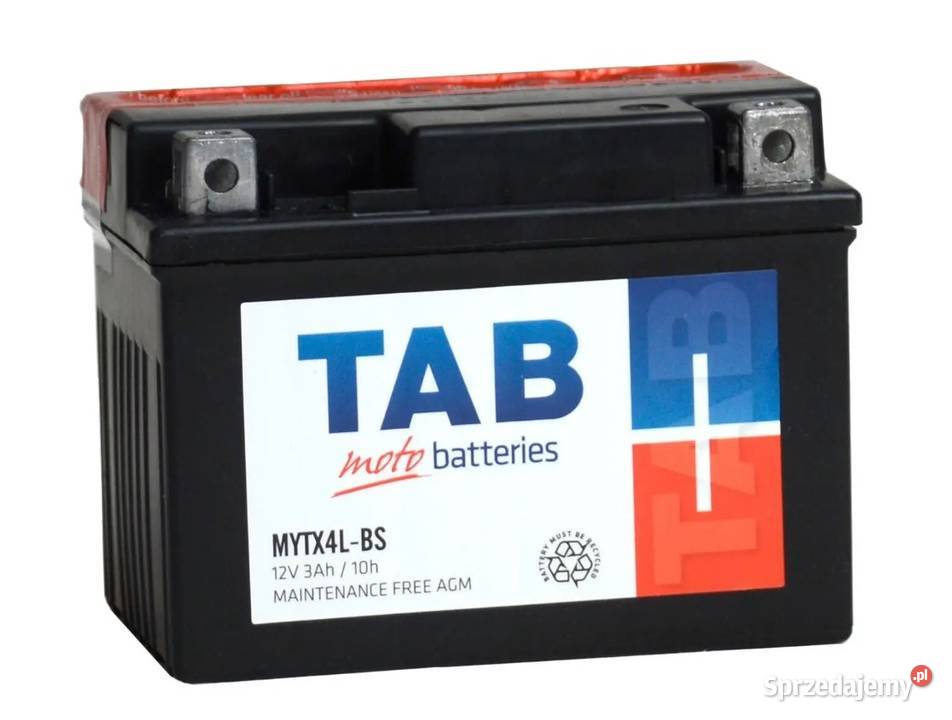 TAB YTX4LBS MYTX4LBS 12V 3Ah 40A Wrocław sprzedam