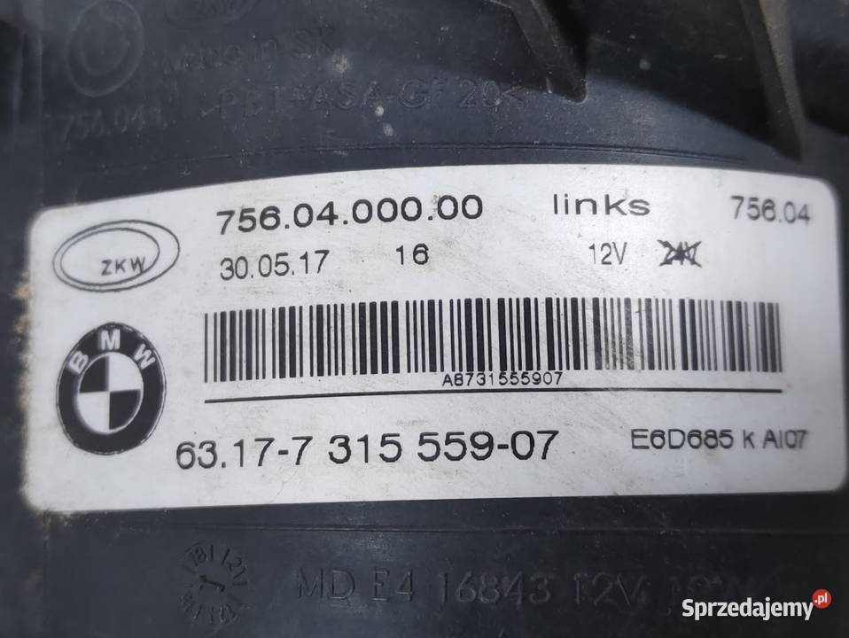 Halogen Lewy BMW 1 F20 21 3 F30 31 7560400000 Pleszew