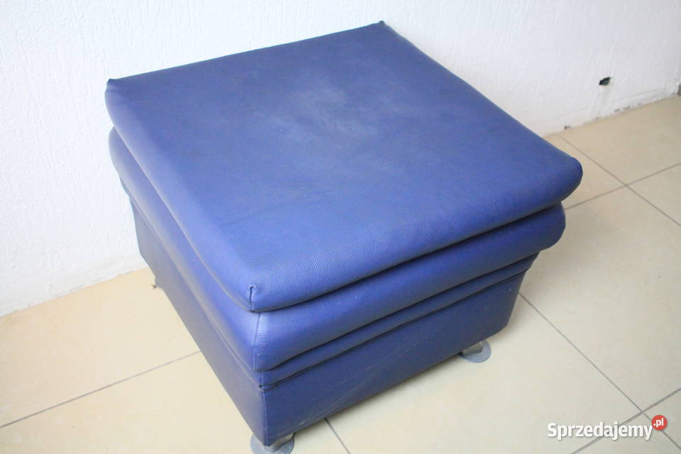 Niebieska pufa 57x57x45 Pszczyna