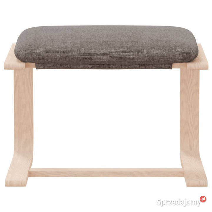 Podnóżek kolor taupe 51x41x40 tapicerowany Pufy i podnóżki Warszawa