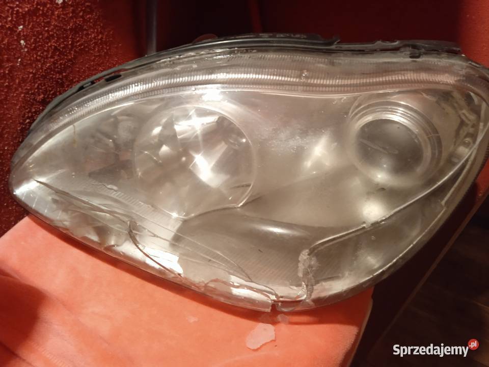 mercedes 220 lifcie lampa xsenon lewe plus szklo