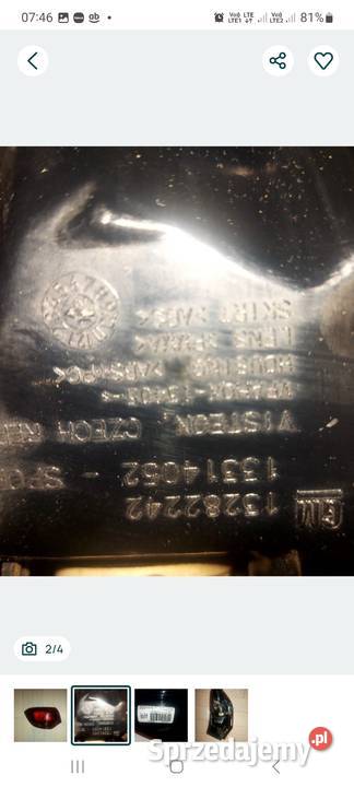 Lampa tylna lewa do Opla Astry j kombi