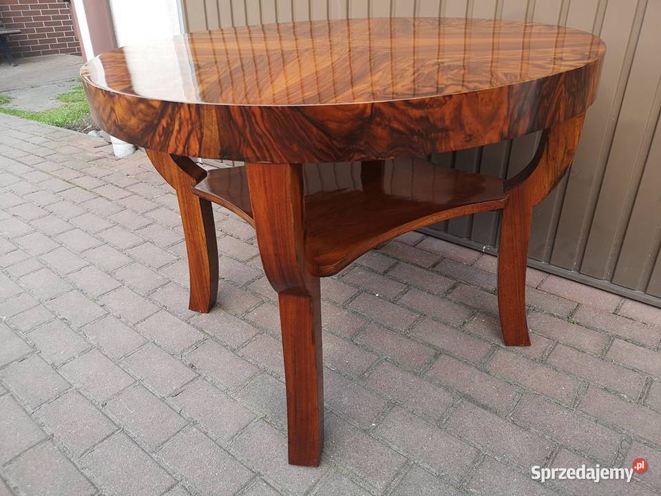 Stolik ArtDeco Orzech 94 Politura Antyk Stary