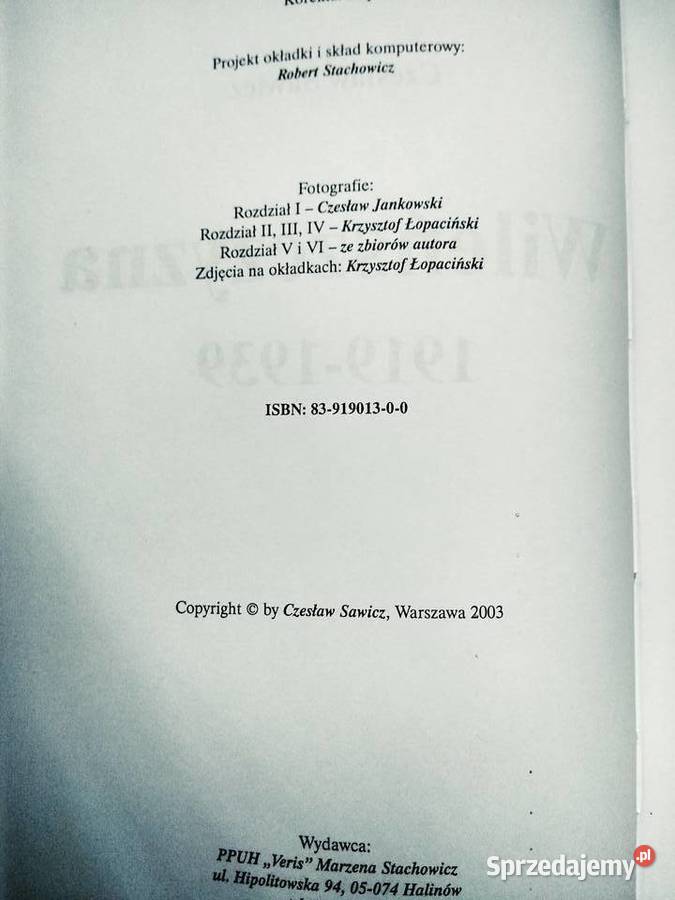 Wydanie jubileuszowe książki Sawicz mazowieckie Warszawa