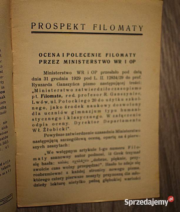 Spis rzeczy do Filomaty 151 spis wydawnictw Chełmno sprzedam