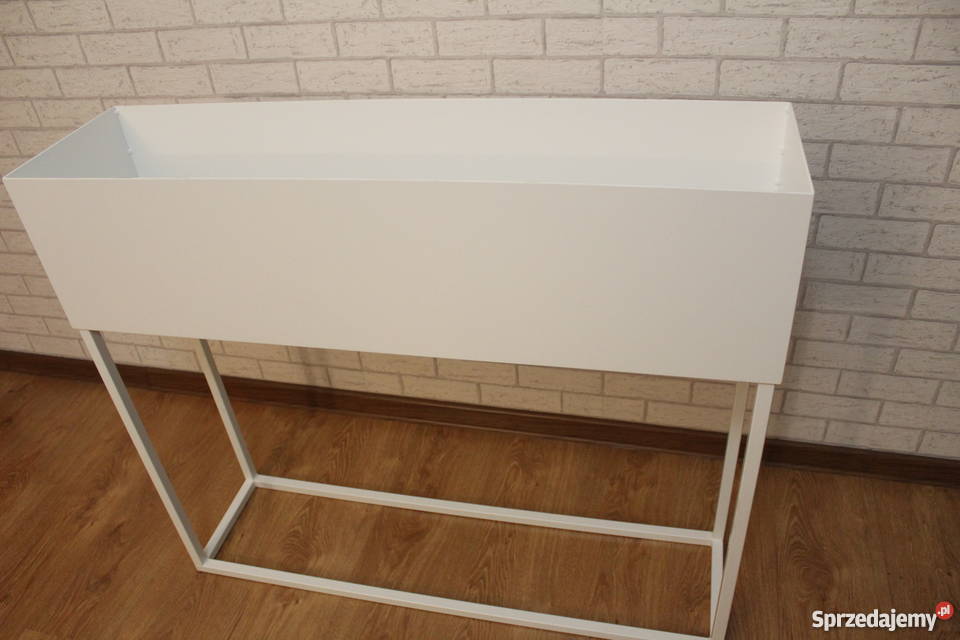 DONICA biała nowoczesna osłona na doniczke Katowice