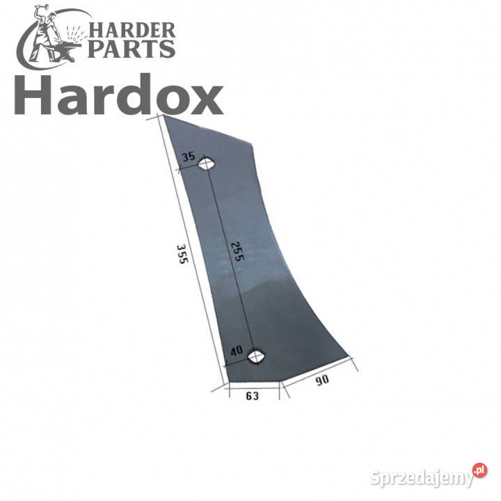 Pierś HARDOX 84033P części do pługa OVERUM Suwałki