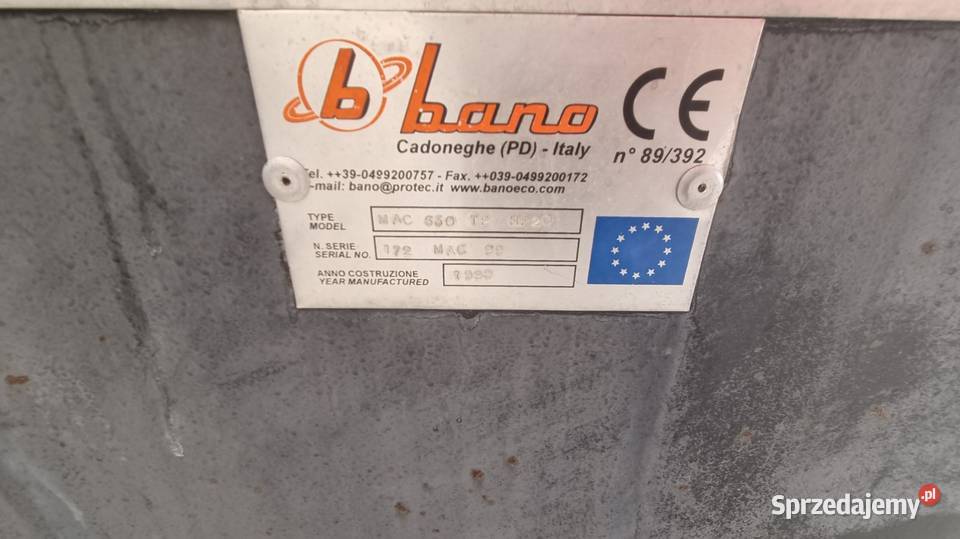 Rębak BANO Mac 630 TP HP20 15kW Karsin