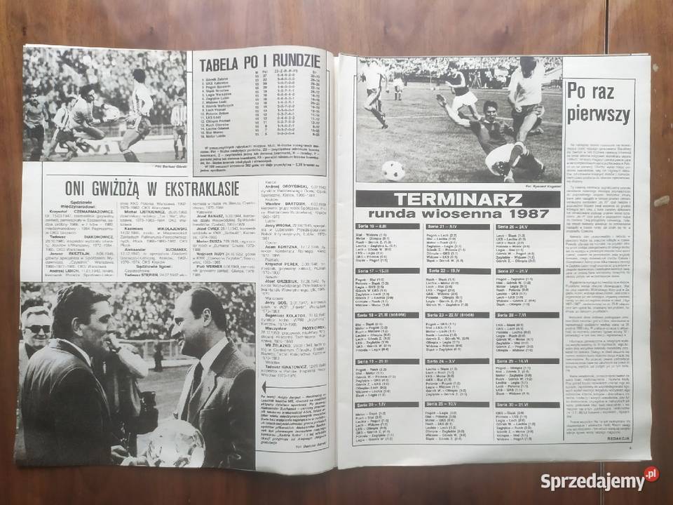 Skarb kibica liga polska wiosna 1987 sprzedam