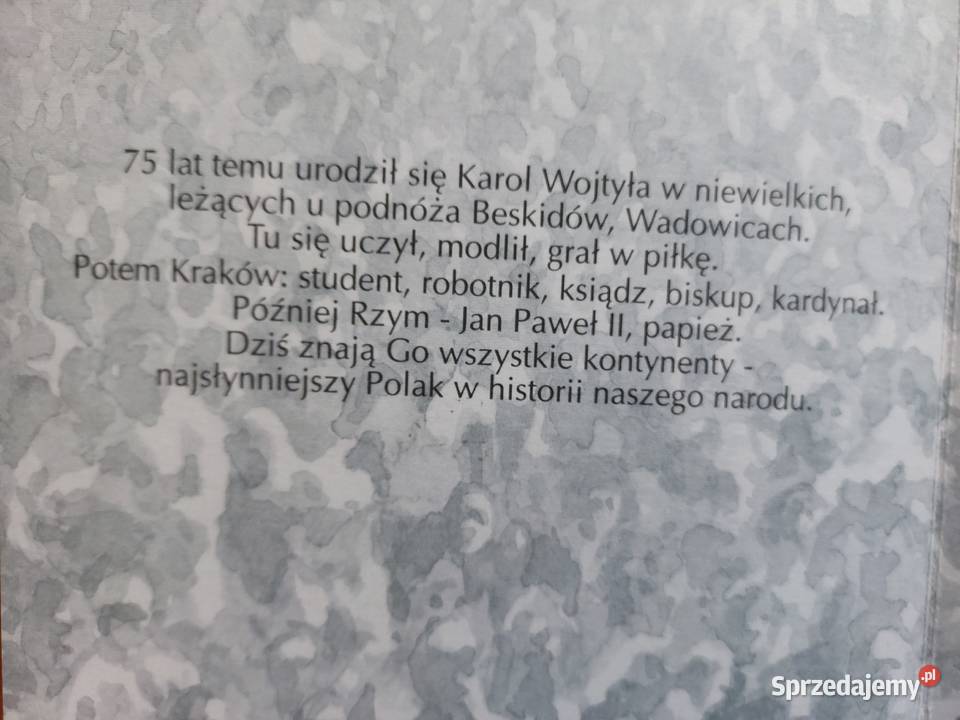Karnet 75 rocznica urodzin Jana Pawła II dolnośląskie