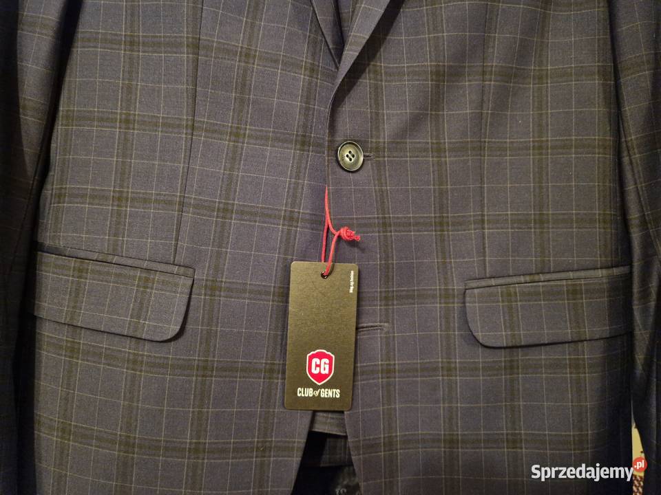 Nowy granatowy garnitur z metką na studniówkę Rozmiar M Bibice