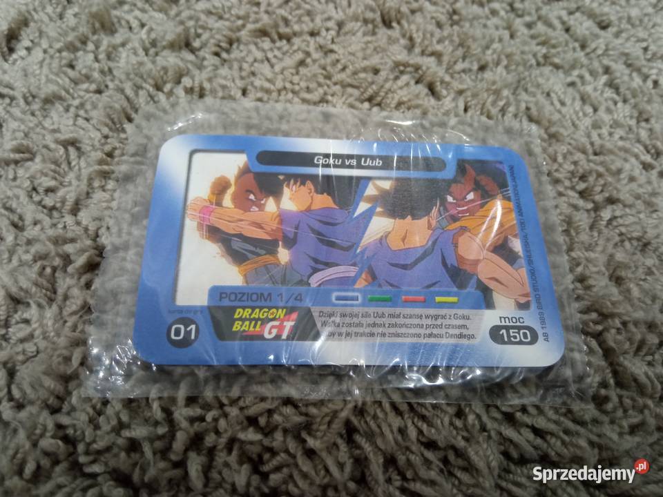 Karta Dragon Ball GT 01 chio folia GOKU vs Uub Łobez sprzedam