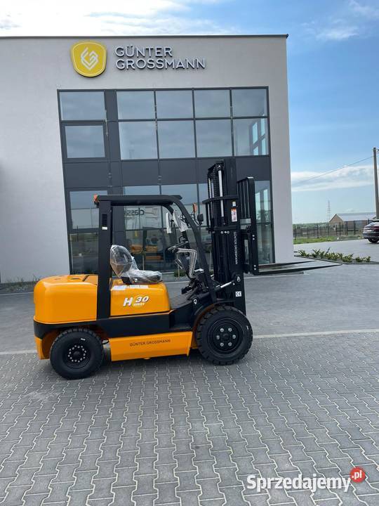 Nowy wózek widłowy duplex Gunter Grossmann 3T diesel Motoryzacja