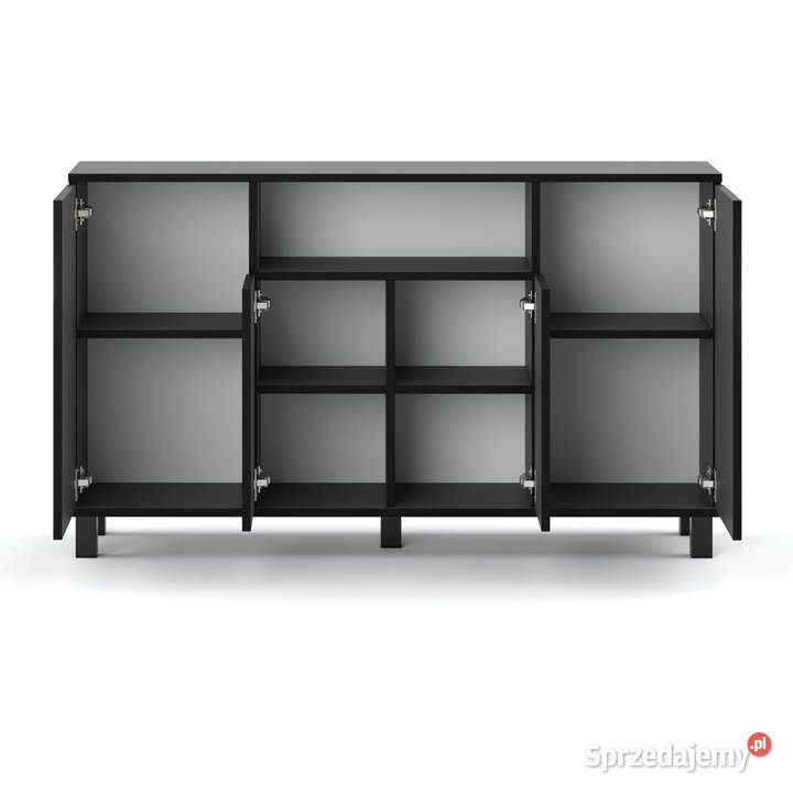 Komoda Szara 140 Bruno Nowoczesna Szeroka Szafka 80cm Elbląg