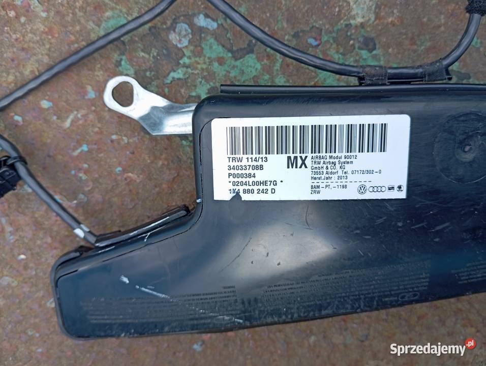 PODUSZKA POWIETRZNA AIRBAG FOTELA PRAWA VW GOLF osobowe Kobylnica