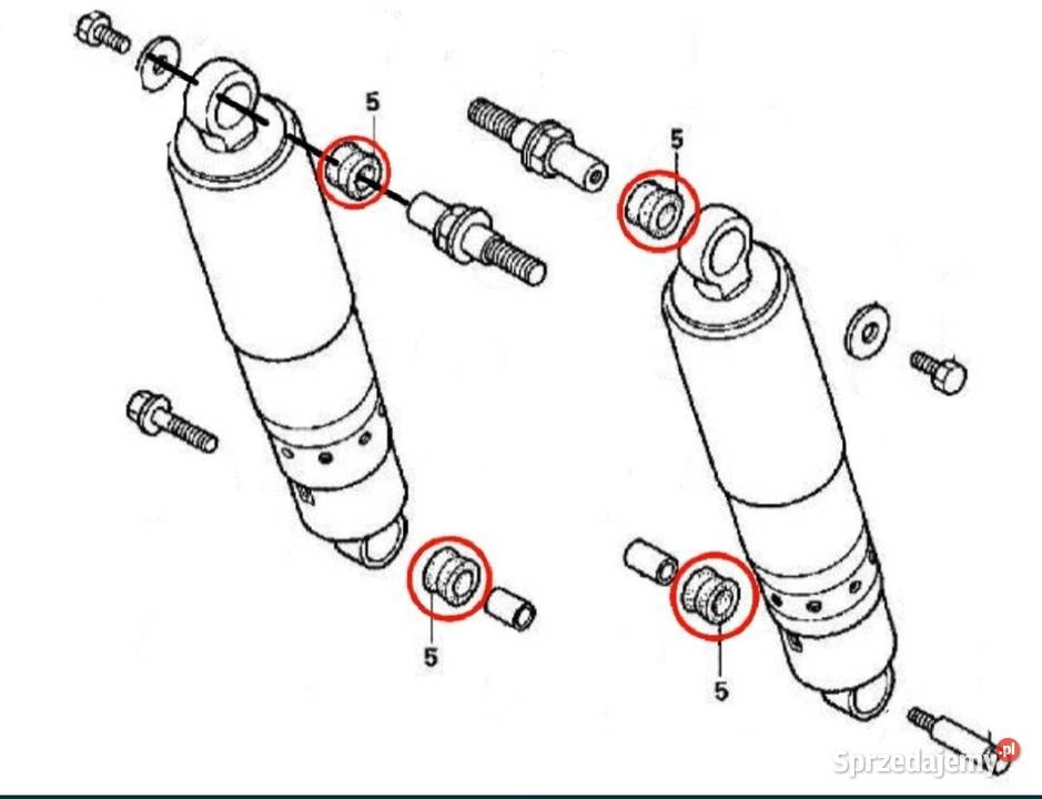 Tuleje amortyzatorów honda vt vtx shadow tulejki Tuleje Nowy Sącz