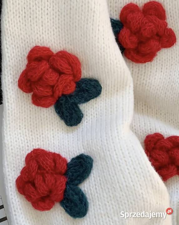 Kardigan sweter L piękny cieplutki Poznań