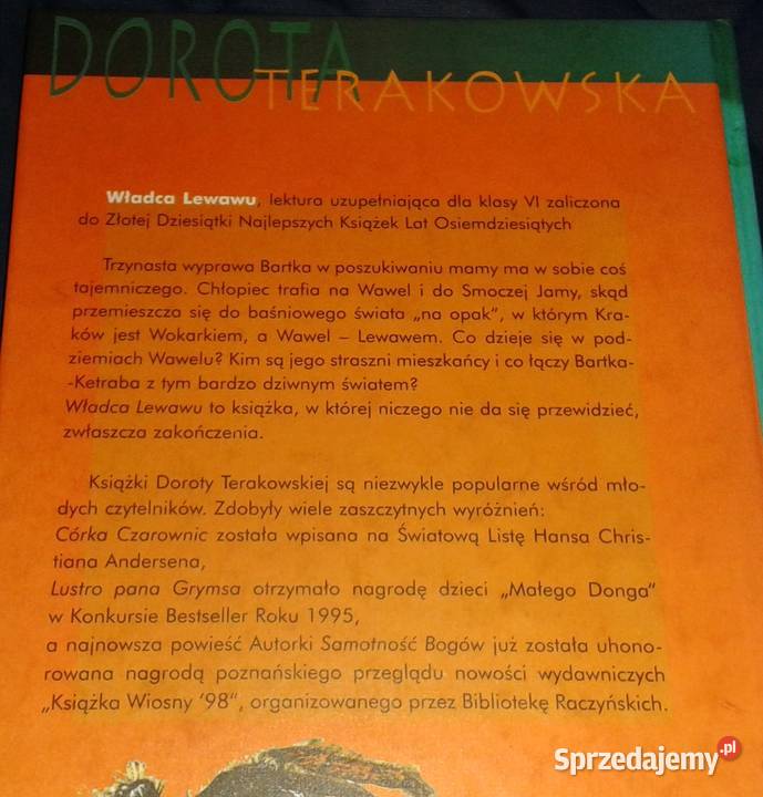 Władca Lewawu Dorota Terakowska Chełm sprzedam
