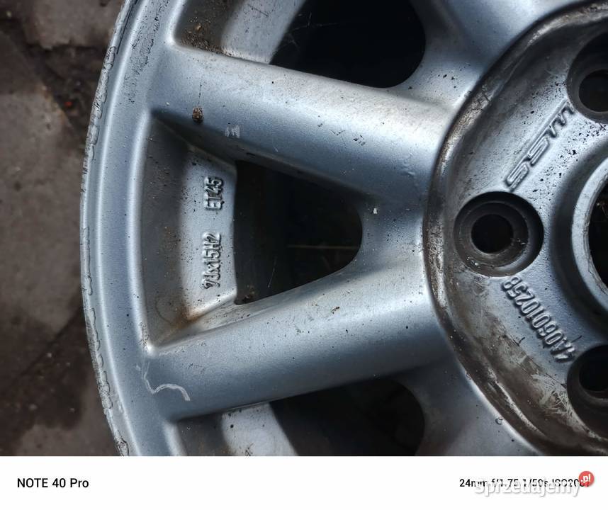 Felga Audi 15 7Jx15H2 ET45 Oryginał śląskie sprzedam