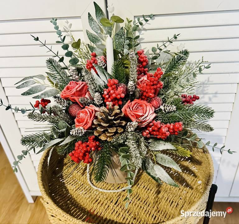 Stroik Boże Narodzenie Premium flower box piękny Przysucha