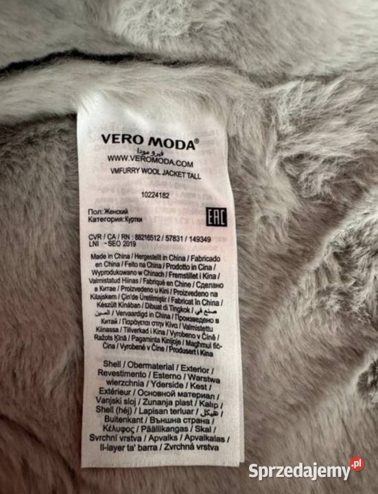 Płaszczyk ocieplany Vero Moda podlaskie Grajewo