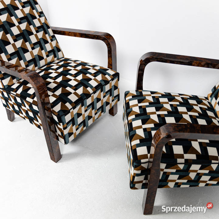 Para foteli Art Deco Modernizm Designe Polska wielkopolskie