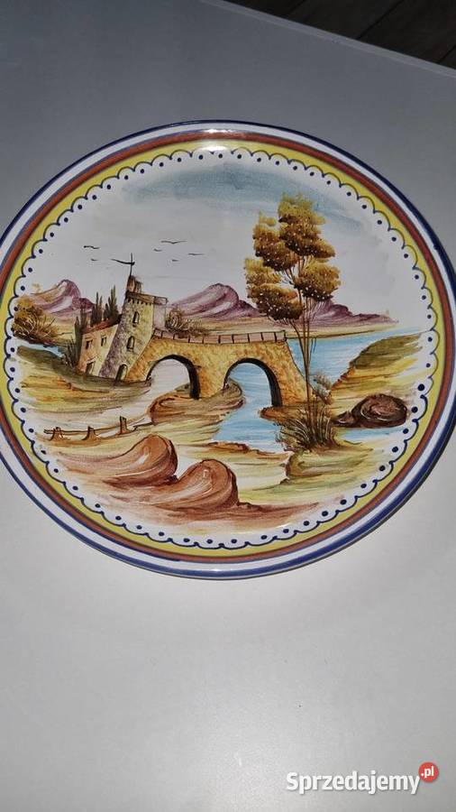 Talerz Dekoracyjny Ręcznie Malowany Wola Podłężna